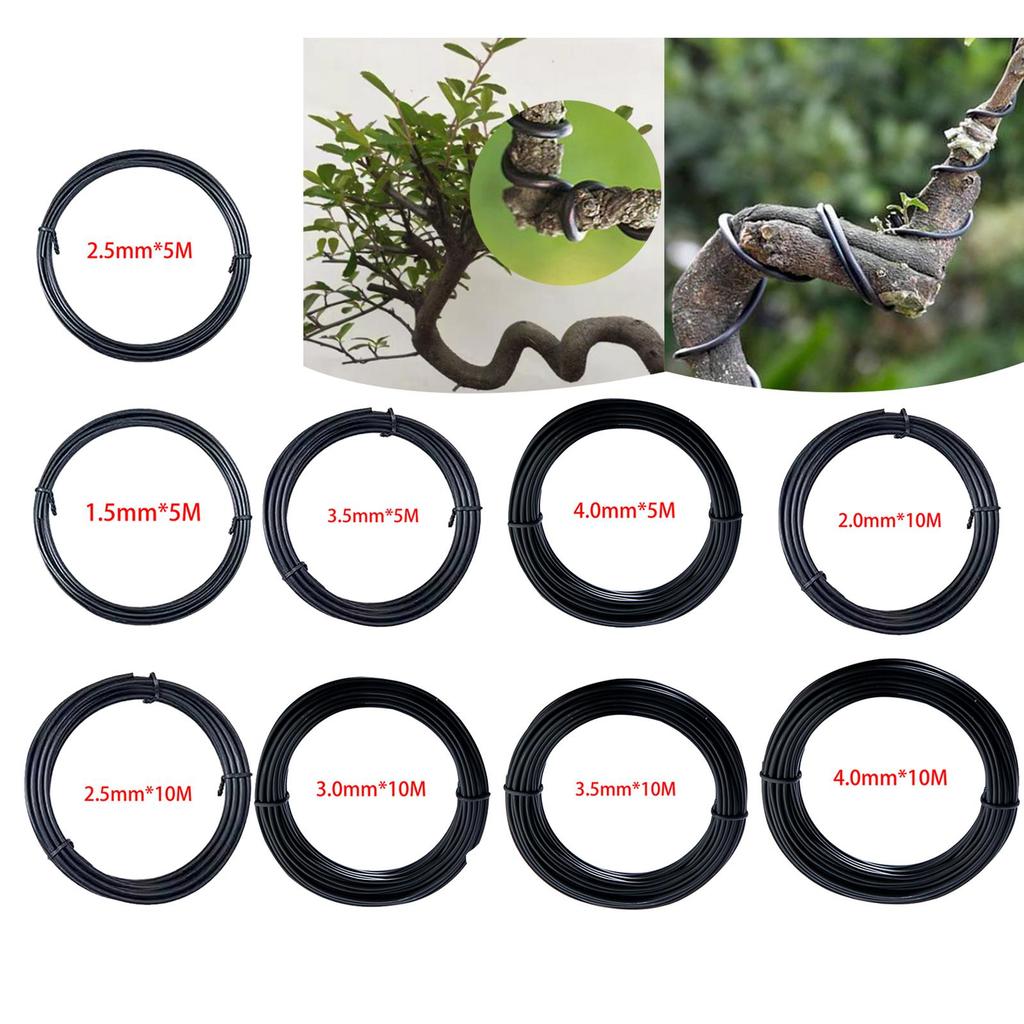 Bonsai Training Wire Plant Cage Holder Total 5M/10M Plants Trellis Plants Stem Trainer for Patio Indoor Balcony Yard Equipment