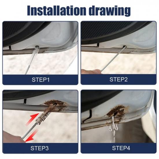 1.5M Cleaning Pipe Brush Car Sunroof Drain Dredge Dredging Brush Flexible Tool