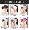 Sun Adjustable Size UV Protection [LAC NA] Women's Visor, Brim, Extendable, Adjustable, Hat, Shade, (Black)