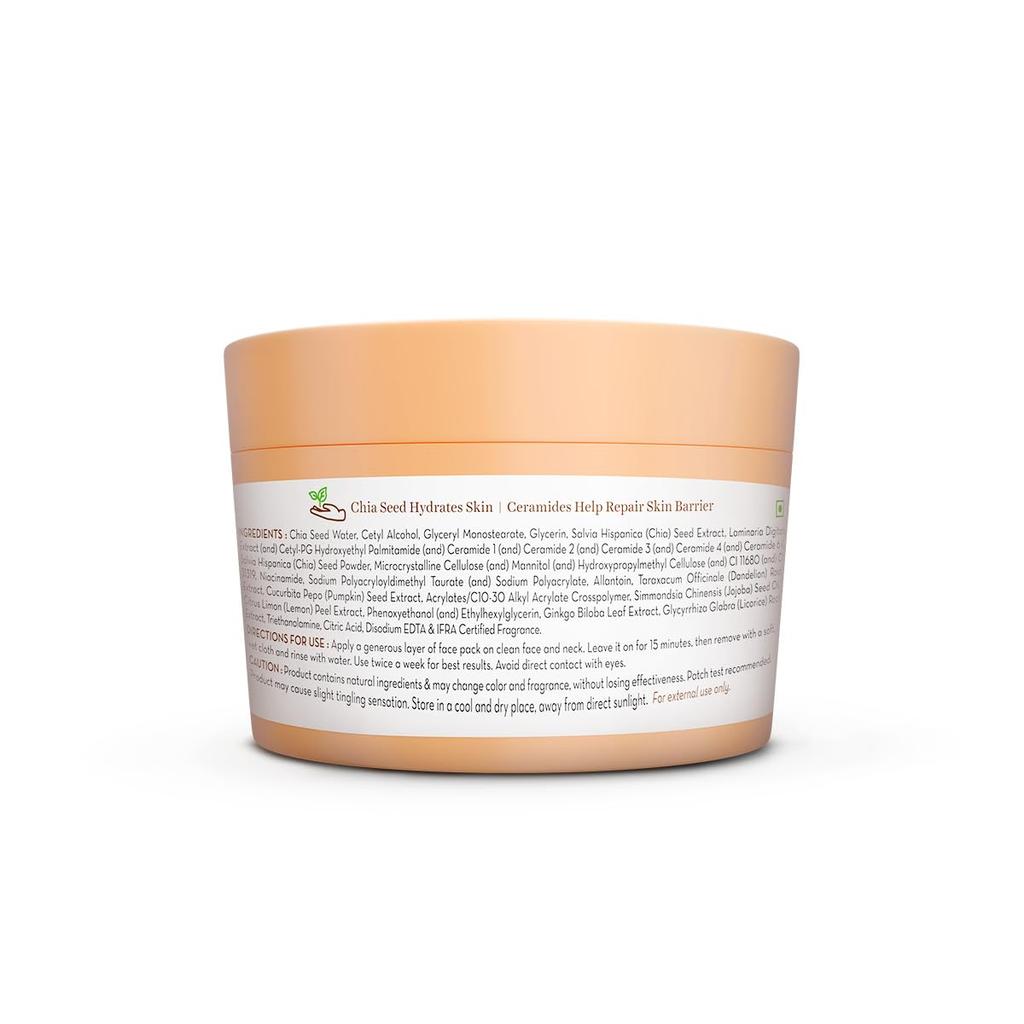 Mamaearth Chia Hydra-Calm Gel Face Pack 200g For All Skin Types, Instant Hydration, DIY-Like Texture, Skin Barrier Care & Cooling Glow Mask
