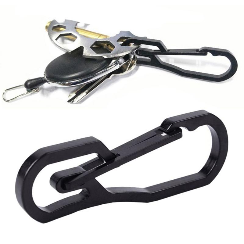 Multifunctional Carabiner for Key Ring Clip for Titanium Plating for Key Chain Holder Bottle Opener for Home, Office, Ca