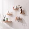 Modernes Massivholz Wandregal Rahmen Zubehör Zuhause Wohnzimmer Veranda Wand Aufbewahrungsregal Wandständer Dekoration Wandhalterung Handwerk