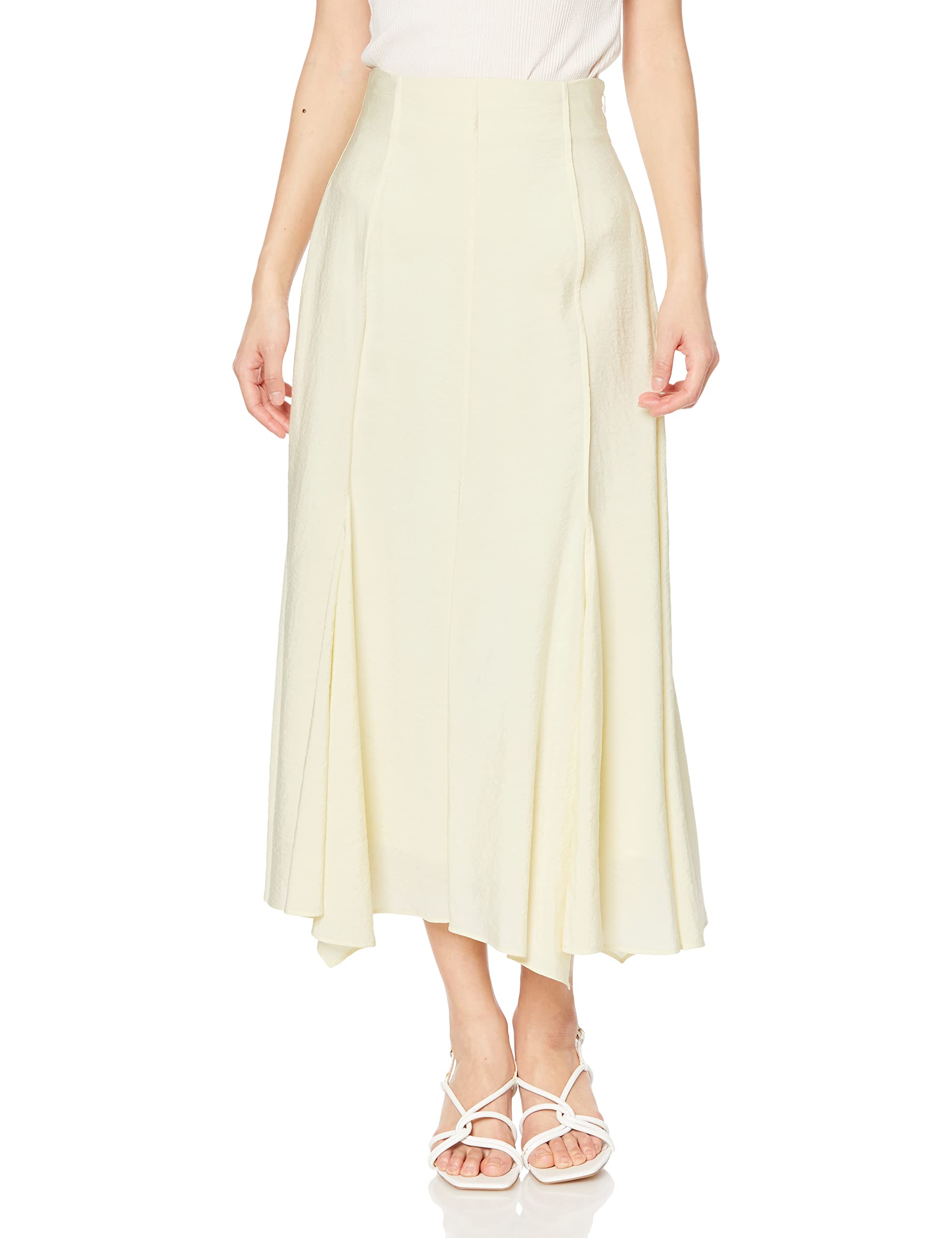 

FRAY I.D. Pintuck Hem Flare Skirt FWFS232008 Women s YEL