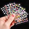 Cartoon Luminous Nail Art Sticker 3D Adhesive Self-Adhesive Cute Luminous Rabbit Children Reward Small Pattern Nail Sticker