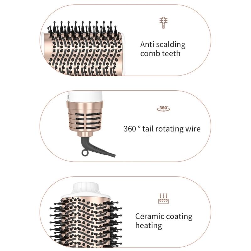 Hair Dryer Brush Blow Dryer Brush 2 in 1 Hair Dryer Volumizers Professional Hot Air Brush for Straightening Drying