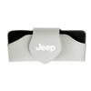 Protective Leather Car Sun Visor Sunglasses Case for Jeep Renegade Wrangler JK JL All Models Eyeglasses Holder Auto Accessories AMN1
