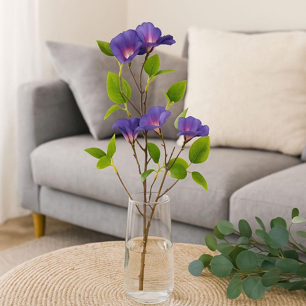 Long Branch Artificial Viola Tricolor Flower Simulation Artificial Greenery  Wedding