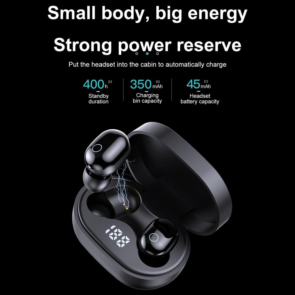 E6S Căști Bluetooth 5.0 Căști Stereo True Wireless Căști în ureche Mâini libere Căști sport pentru telefonul mobil