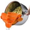 Silicone Drainer Pot Drain Vegetable Pasta Drain Leak-proof Drainer
