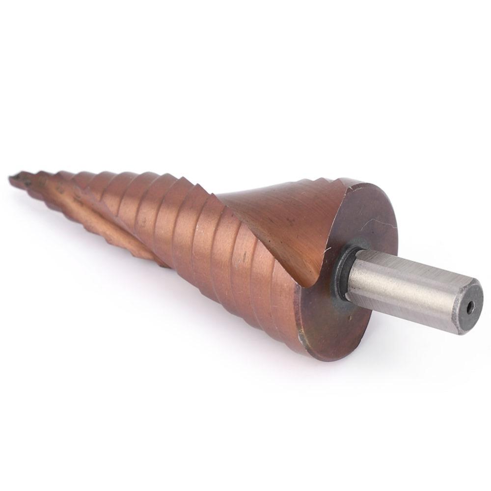 Triangular Shank Step Drill Bit Cobalt Coating Step Drill Bit Set Hole Opening Tool  Counterbore