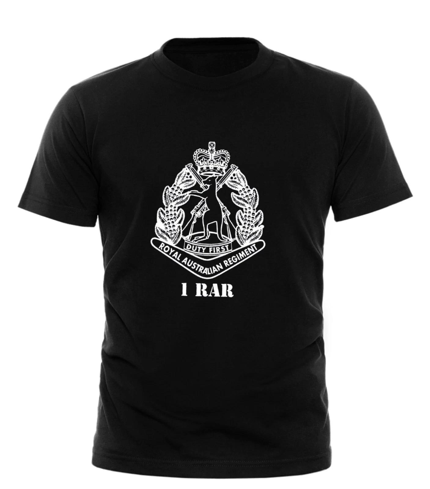 Australian Army 1 RAR Rat T-Shirt ,Royal Australian Regiment Military Cotton Tee S