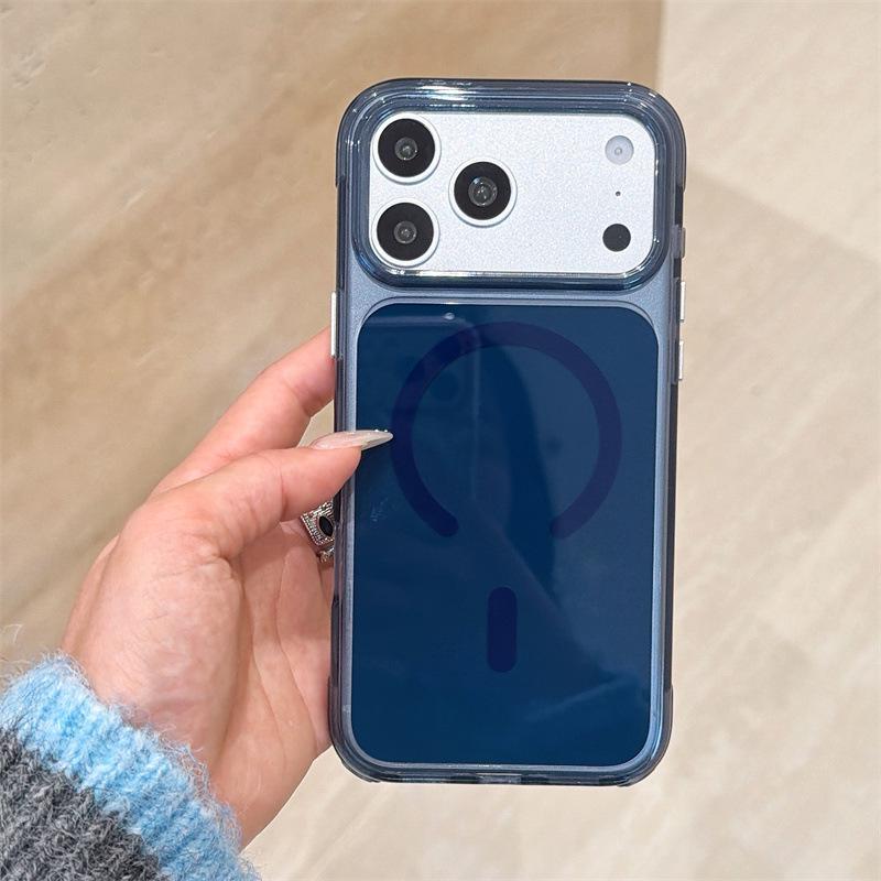 

Magnetic Anti-Drop Space Shell Case for iPhone 14/13, Compatible with Apple PROMAX Models iPhone 17 Pro Max синий