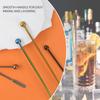 Coffee Stick Stainless Steel Swizzle Stick Reble Metal Stir Sticks Cocktail Coffee Drink Stirrer Spoon Beverage Cocktail Stirrers Stir with Small