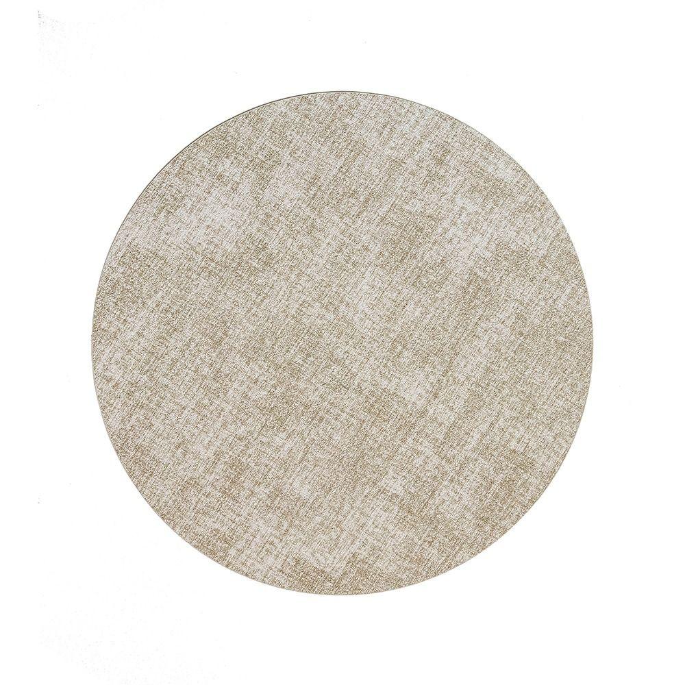 Olejotěsná PVC podložka na stůl 33 cm velká kulatá podložka na prostírání protiskluzová omyvatelná podložka na hrnky hotel