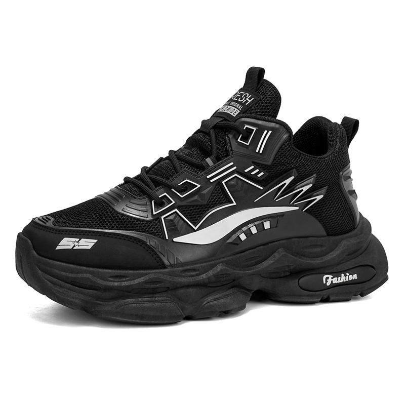 

Man‘sOutdoor Sports Casual Trekking Sneakers Breathable Hiking Shoes Lace-Up Non-slip Comfortable Versatile Men s Shoes 44 чёрный