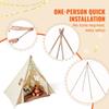 Kids Play Tent Teepee Tent for 1-5 Years Old Toddler Tent with Mat Balls