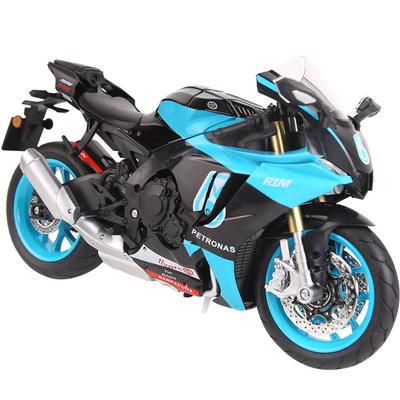 1/9 Maßstab Yamaha R1M Motorrad Diecast Modellauto Legierung Metall Schreibtisch Trendiges Spielzeug Dekorationen Sound & Licht Geburtstagsgeschenke mit Freund