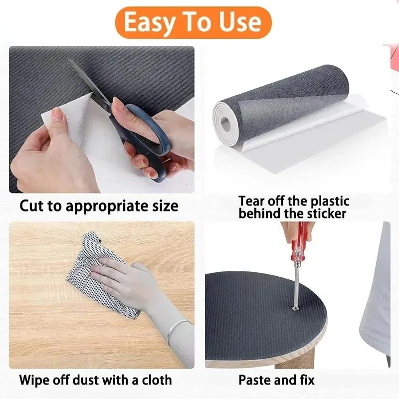 Anti-cats Scratch Sofa  Scratching Post Cats Claw Sharpening Trimmed Self Adhesive Carpet Scratcher Supplies Pet Products Home