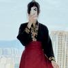 Chinese Ming Dynasty Style Hanfu Suit For Women, Featuring Stand Up Collars, Cardigans, And Versatile Horse Face Skirts