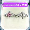 6.2mm Ring Blank Setting for DIY Round Pointed Huazi Diamond Crown Four-Prong Jewelry