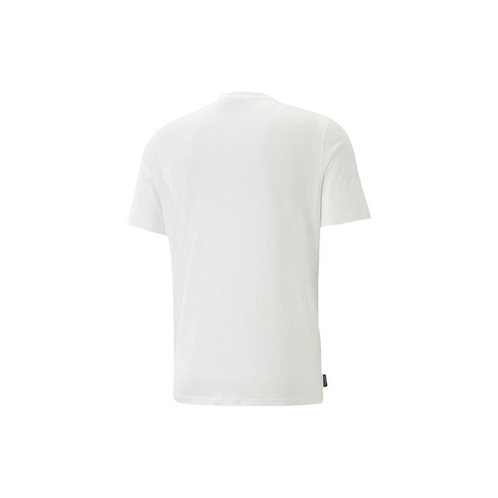 Puma Graphics Graffiti Cartoon Print Round Neck Short Sleeve T-Shirt Men Tops White 622553-02