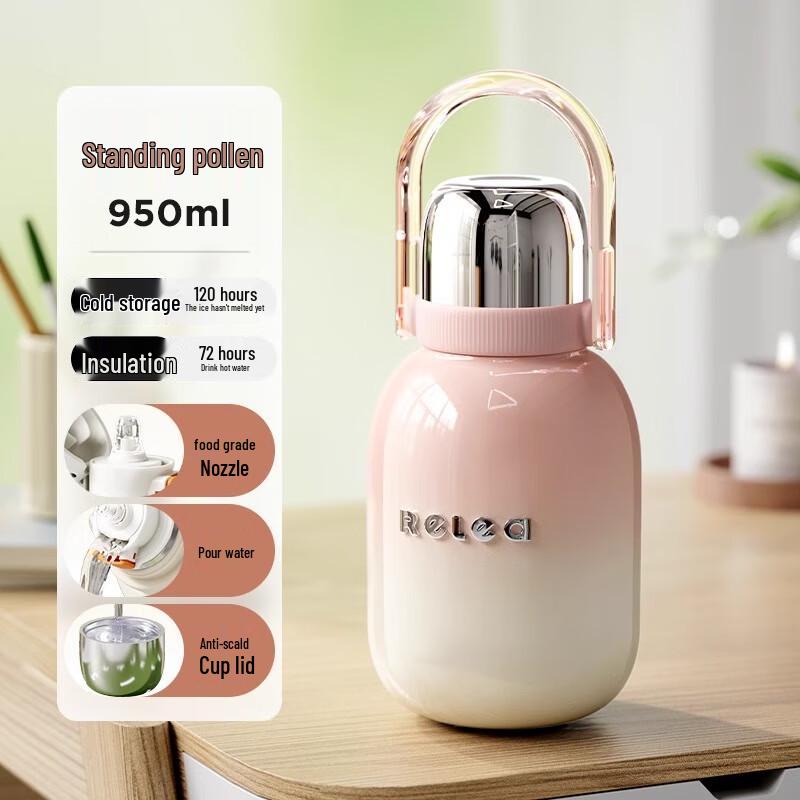 RELEA Xingyi 316 Stainless Steel Insulated Straw Water Bottle