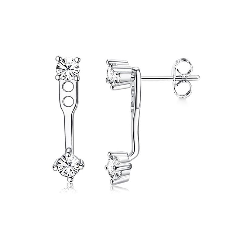 Bobisty 1Pair Hypoallergenic Flat Back Earrings for Women Surgical Stainless Steel Cute Stud Hoops Earrings Cartilage Piercings