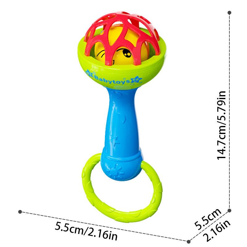 Baby's Hand Grasping Ball Baby's Grasping Training Hand Rattle Newborn's Stroking Toy Infant Teething