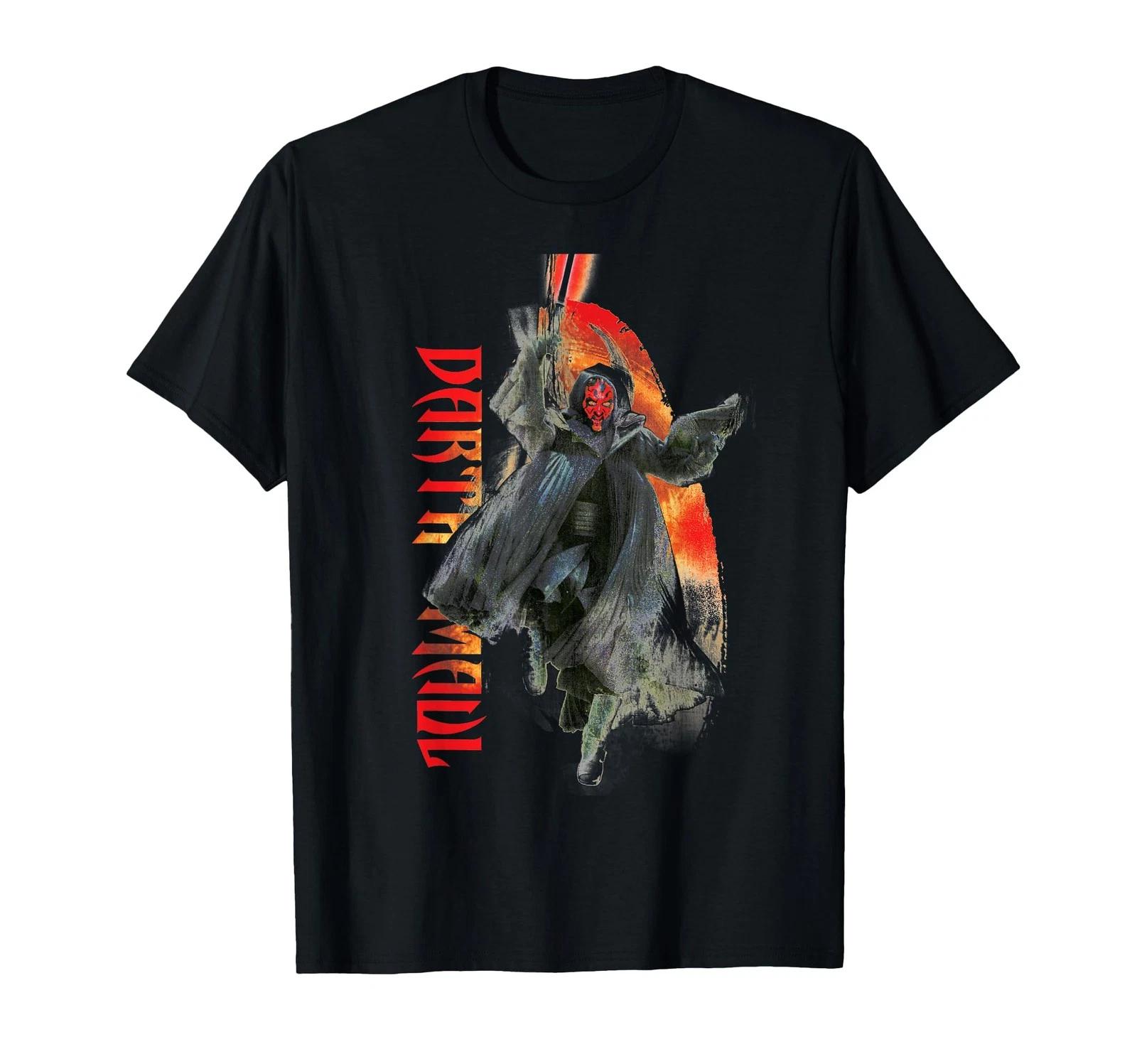 Star Wars Darth Maul Battle Lady T-Shirt_ L