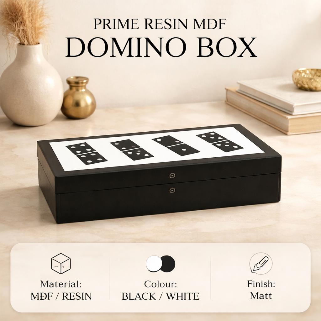 Prime Resin Mdf Domino Box | Mdf Storage Case