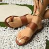 Fashion New Women's Shoes Square Head Cross Flat Summer Sandals Simple Flip-flops Women Wear Slippers Beach Slippers