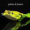 1 Pcs Hollow Body Topwater Frog Fishing Lure Soft Unpainted Artificial Bass Bait Fishing Tackle Accessories
