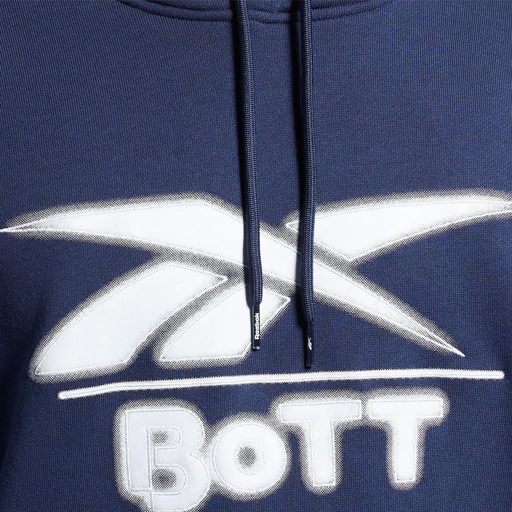 Reebok X Bott American Retro Sports Color Block Logo Hoodie Unisex Hoodies Navy-Blue HS3332