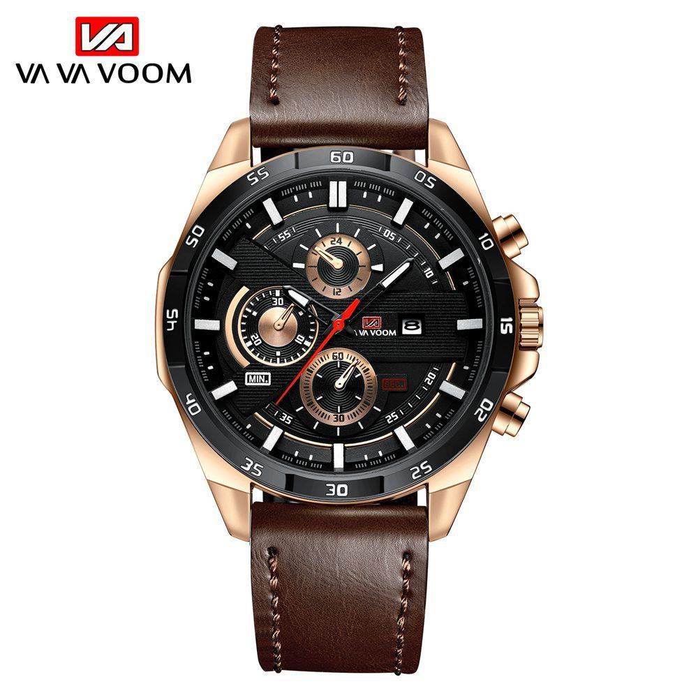 Men's Waterproof Outdoor Sports Leisure Watch Student Belt Calendar Watch