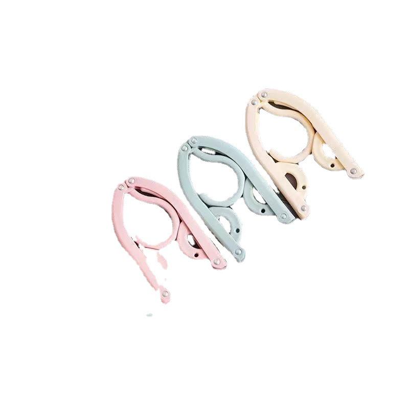 Portable Folding Clothes Hanger with Clips - Compact Dryer for Travel and Outdoor Use