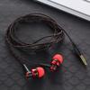 1 écouteur filaire stéréo intra-auriculaire 3,5 mm en nylon tissé, câble pour écouteurs, casque pour ordinateur portable, smartphone, cadeaux