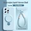 Custodia con Laccio per iPhone 17 Pro Max/Pro in Silicone Liquido Magnetica Anti-Caduta con Supporto a 360°