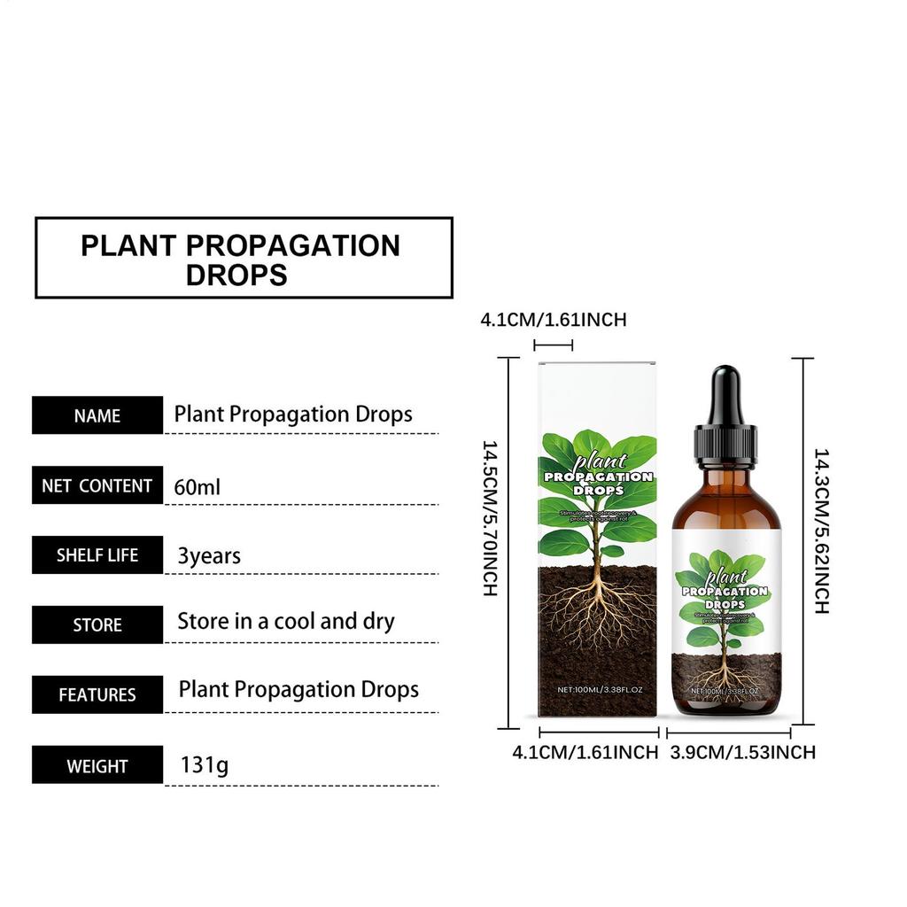Root Stimulator 100ml Liquid Root Stimulator Liquid Drops For Healthy Stems Soil Water Propagation Cutting Window Sill Balcony