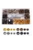 YFFSFDC Leather Craft Rivet 4 Types 4 Colors of Snap Punching Snap Punching DIY Storage Case Included Set, & Snaps, 12mm, Tool, Stand, Crafts, Belts,