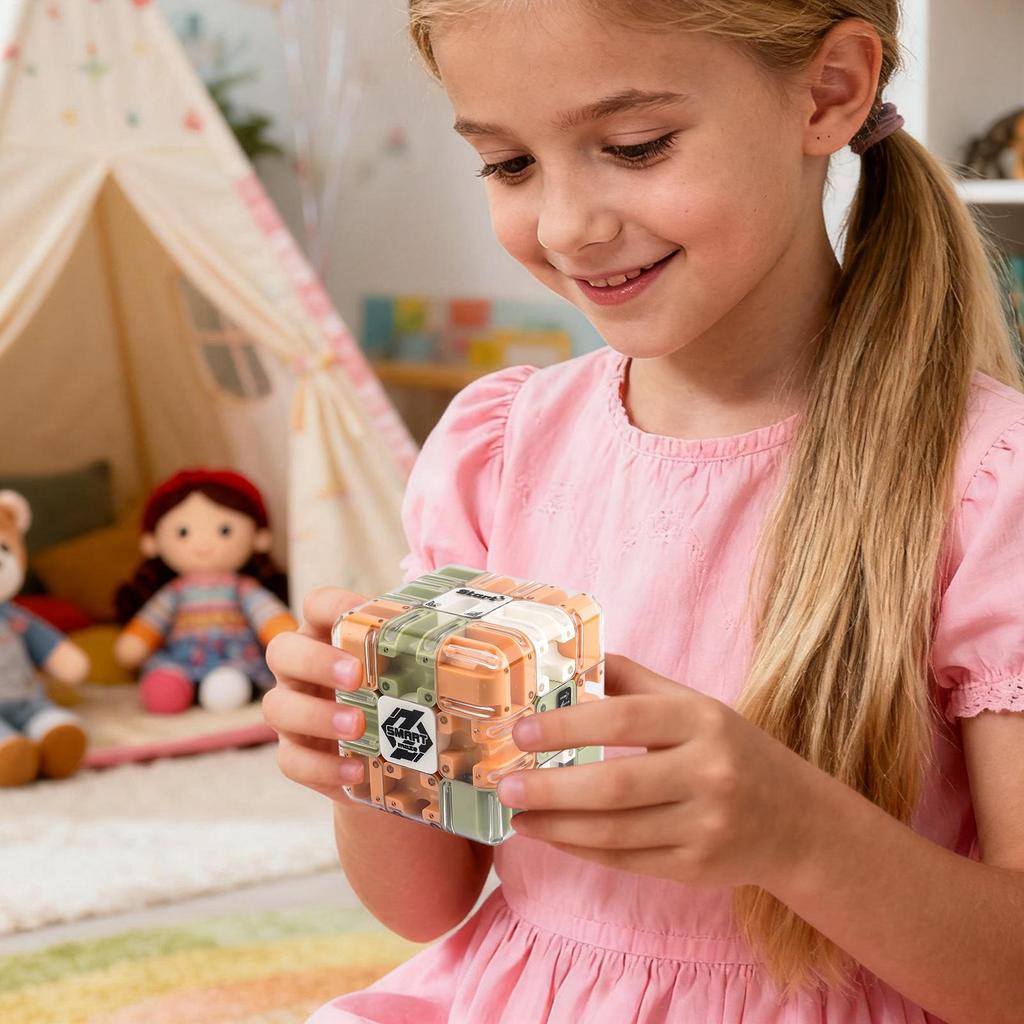 3D Maze Cube Puzzle - Brain Training & Sensory Fidget Toy for Kids & Adults - Birthday Party Favor, Stocking Stuffers