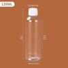 Transparent Plastic Bottle with Lid - Empty Small Trial Pack for Alcohol or Honey - Large Mouth Capsule Bottle