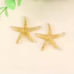 E-Commerce Firm Sale 40mm Flatback Resin Cabochons Large Starfish Design with Artificial Sea Theme for Souvenirs