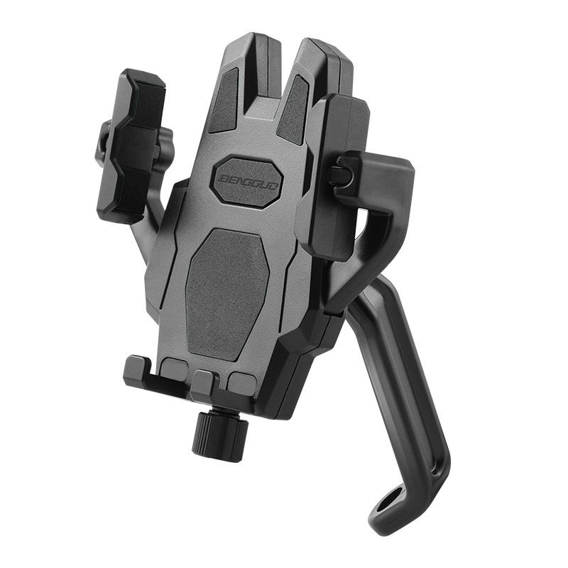 BENGGUO BG-1121 Bicycle Motorcycle Phone Holder 360-Degree Rotating Phone Mount for 55-95mm Devices Navigation Holder