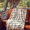 Dad'S Love Blanket Personalized Name Soft Comfortable Stylish Blanket Car Blanket Perfect For Travel Camping Outdoor Home Suitable For All Seasons