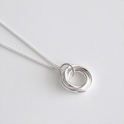 92,5 Silver Koppling Tuff Cirkel Halsband (7006473)