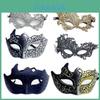 Halloween Mask Costume Props With Lace Half Face Jewelry For Adult Costume Party