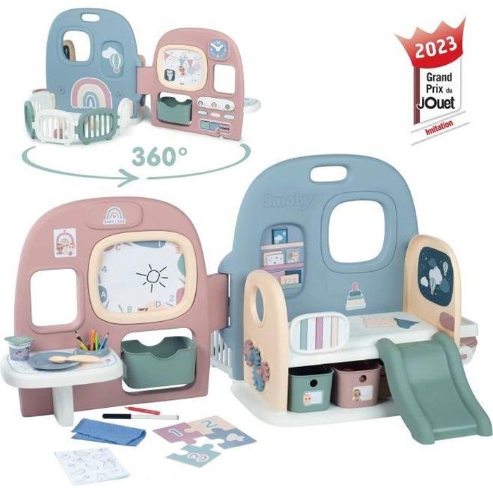 Smoby - baby care - crèche 5 espaces + 27 accessoires - poupon jusqu'à 42 cm