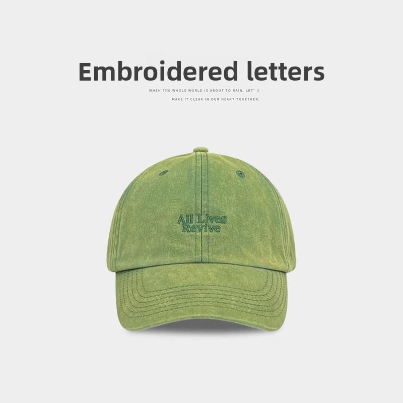 

Retro Baseball Cap With Embroidered Letters And Solid Color For Use Outdoor