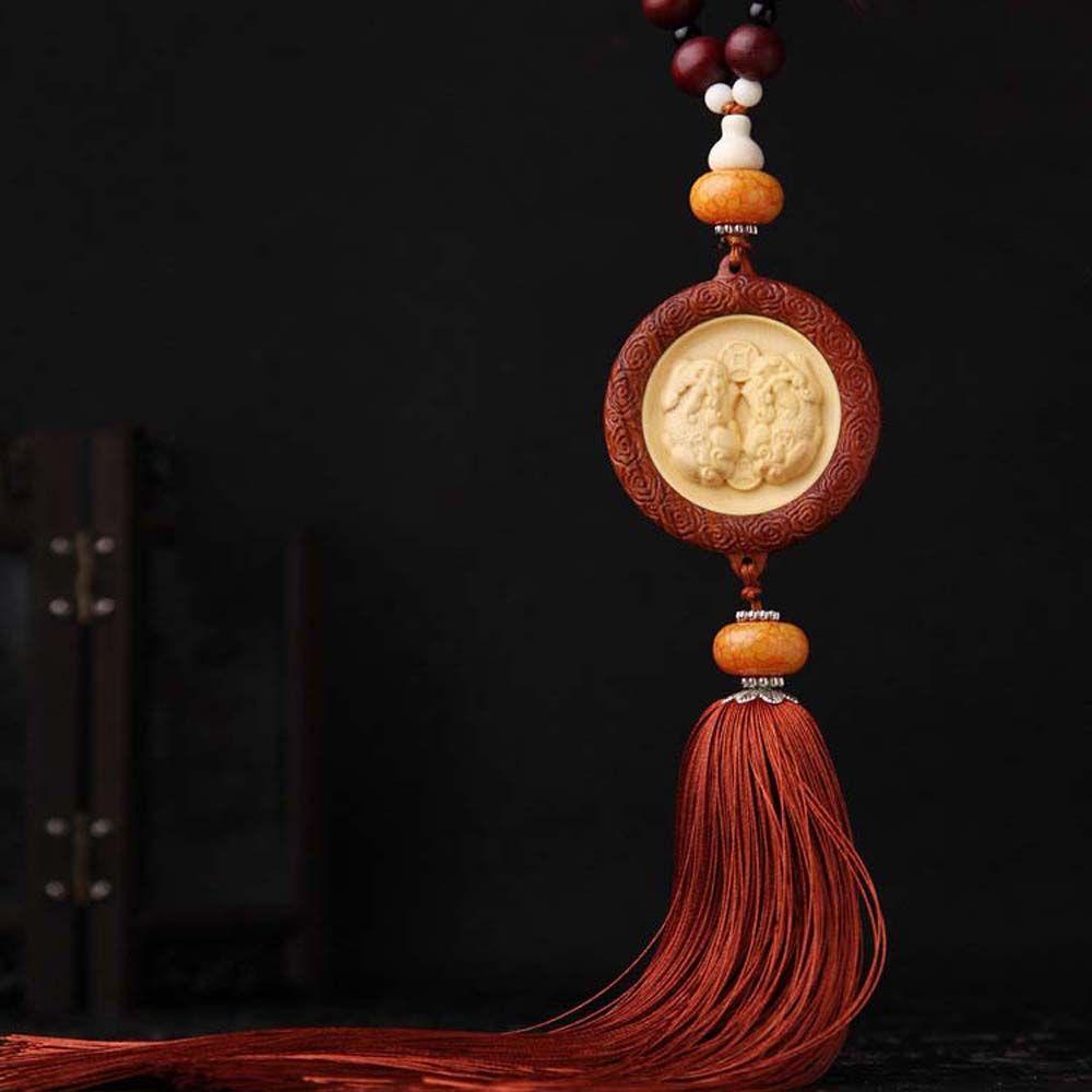 

Украшения с кисточками Guan Yu, украшение автомобиля, автомобильный кулон, кулон с кисточками, автомобильные украшения, статуэтки, подвески