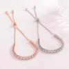European-American Crystal Zircon Adjustable Bracelet - Stylish Friendship Gift for Women